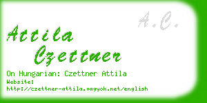 attila czettner business card